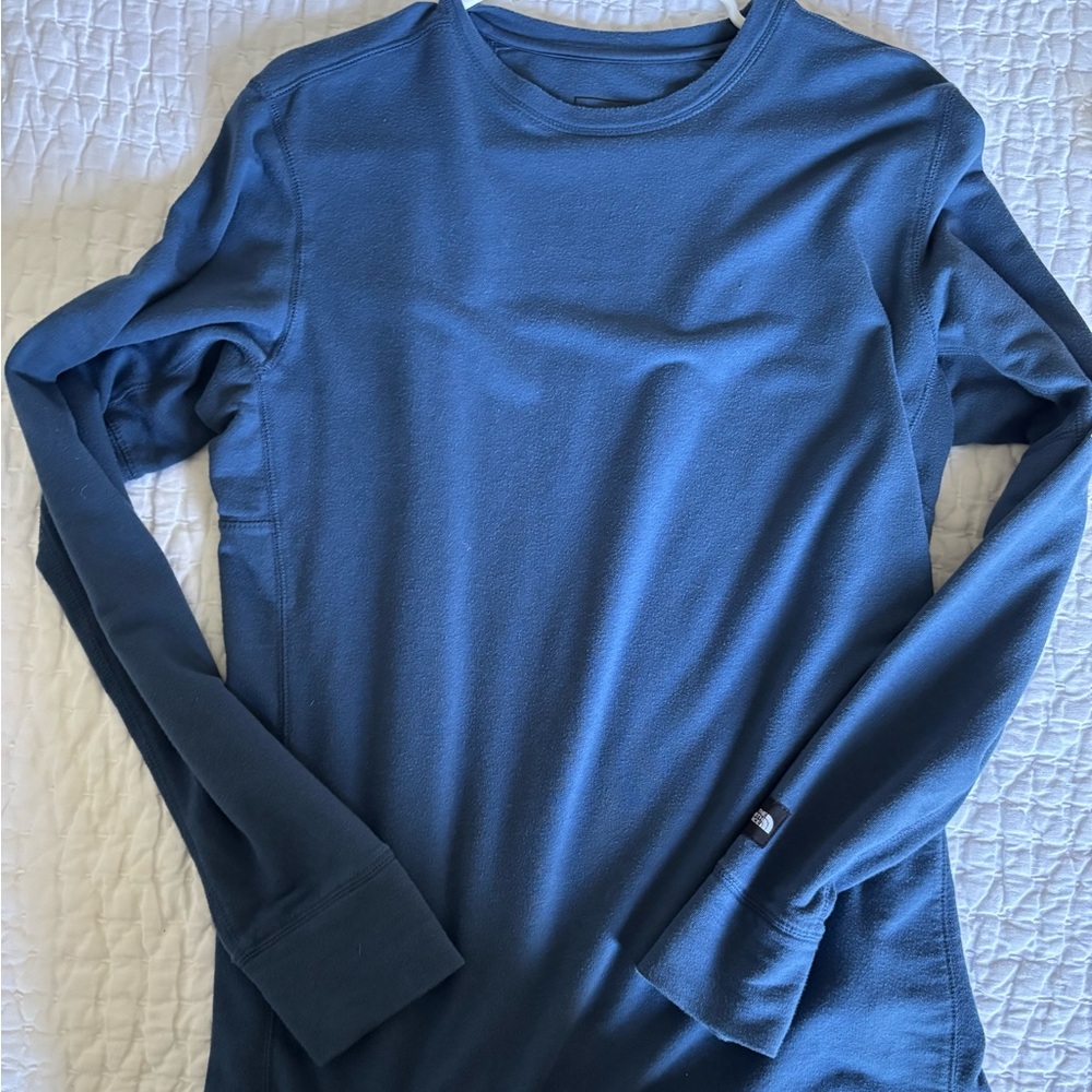 The North Face Blue Long Sleeve Performance Tee